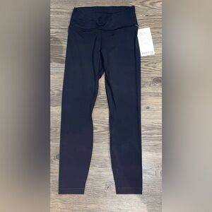 NWT Black Lululemon Align Asymmetrical Pant 25 inch